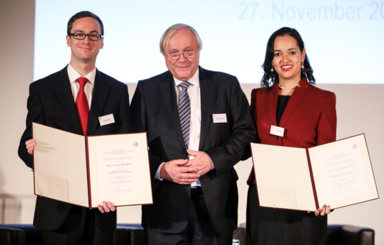 DWS-Wissenschaftspreise 2017: Dr. Marta Castelon – International taxation of income from service under double tax conventions und Herr Dr. Peter Krenn – The Impact of Taxation on Managerial Incentives and Compensation